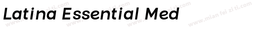 Latina Essential Med字体转换